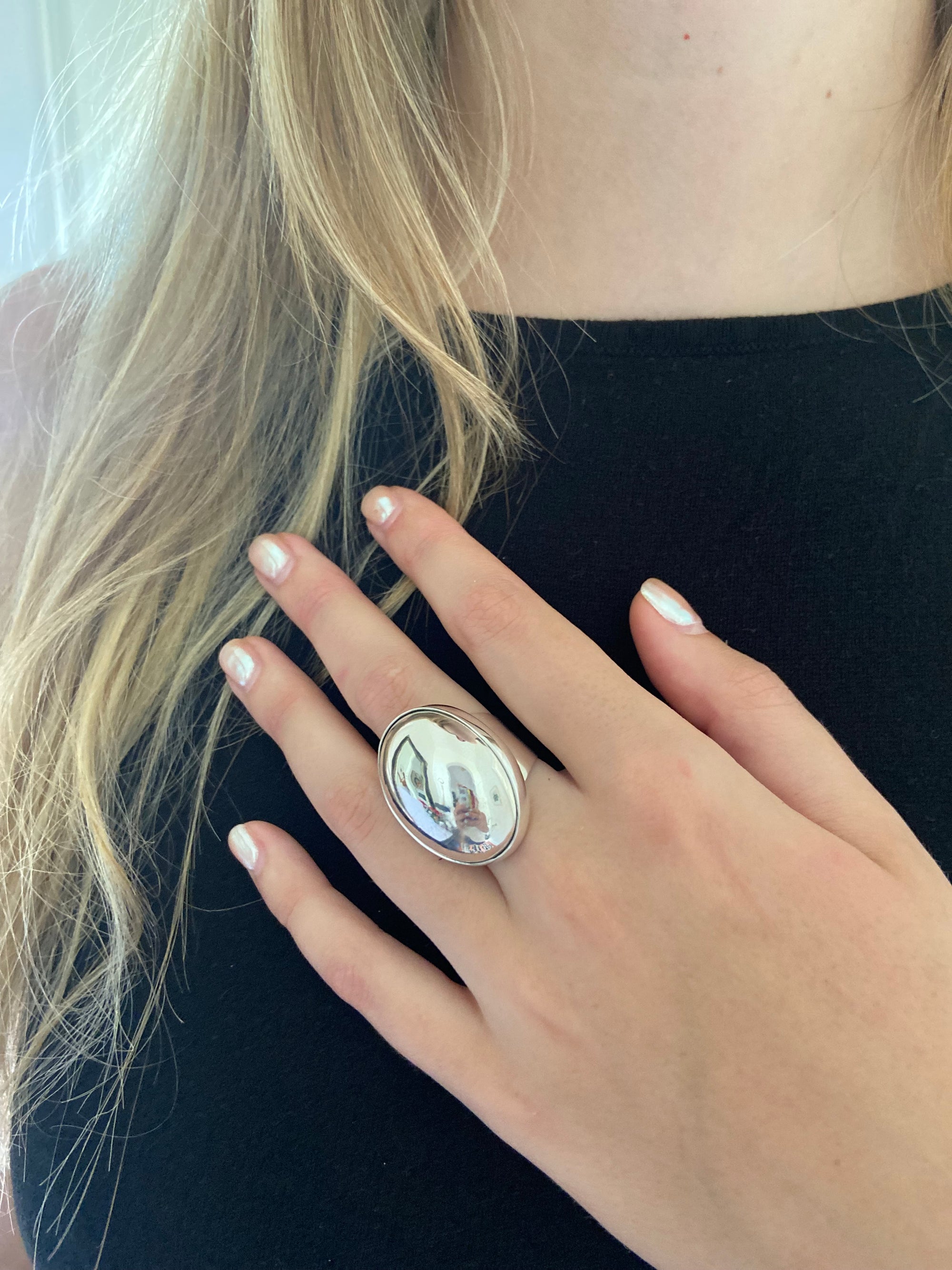 CHUNKY OVAL RING