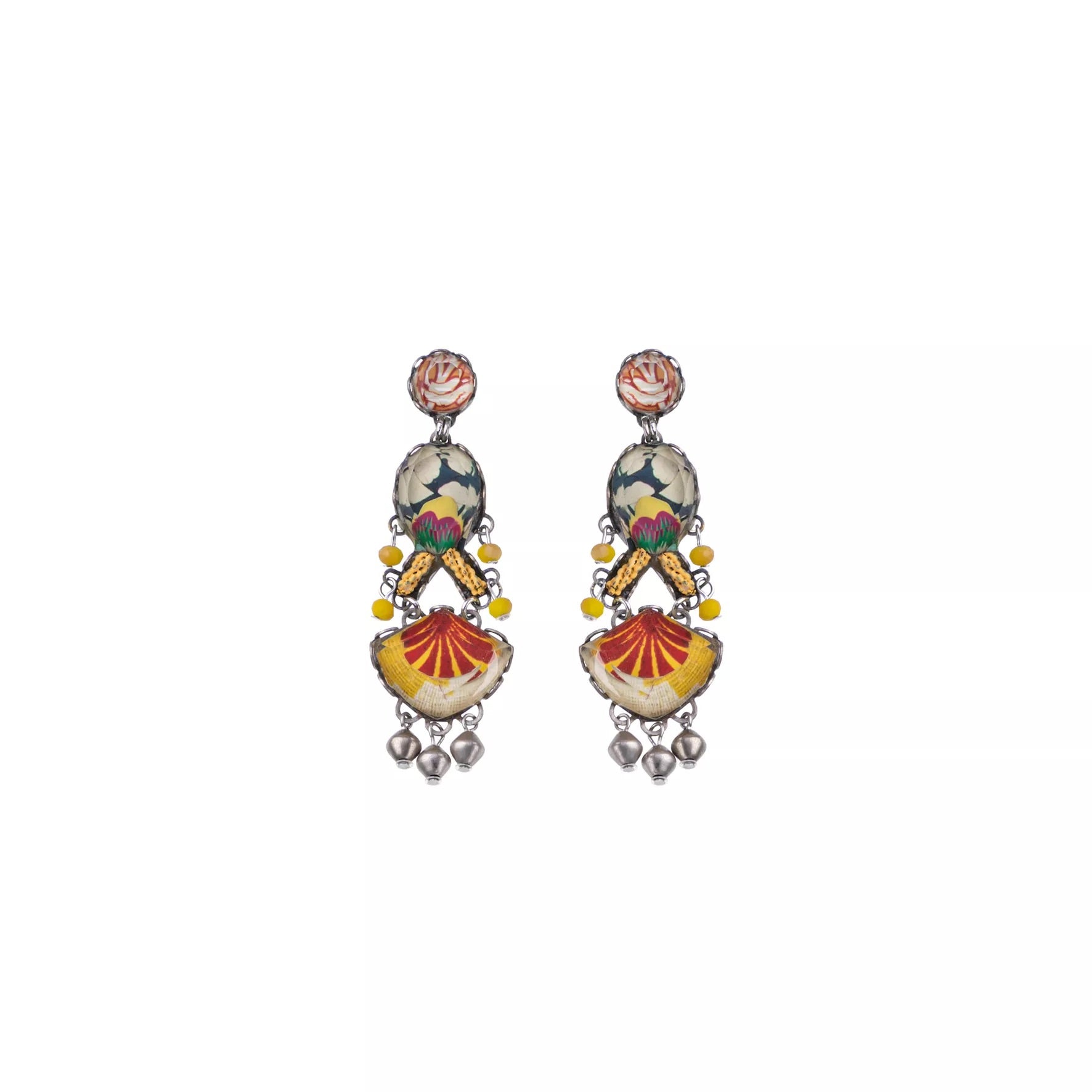 BRIGHT SUNSET, RA EARRINGS