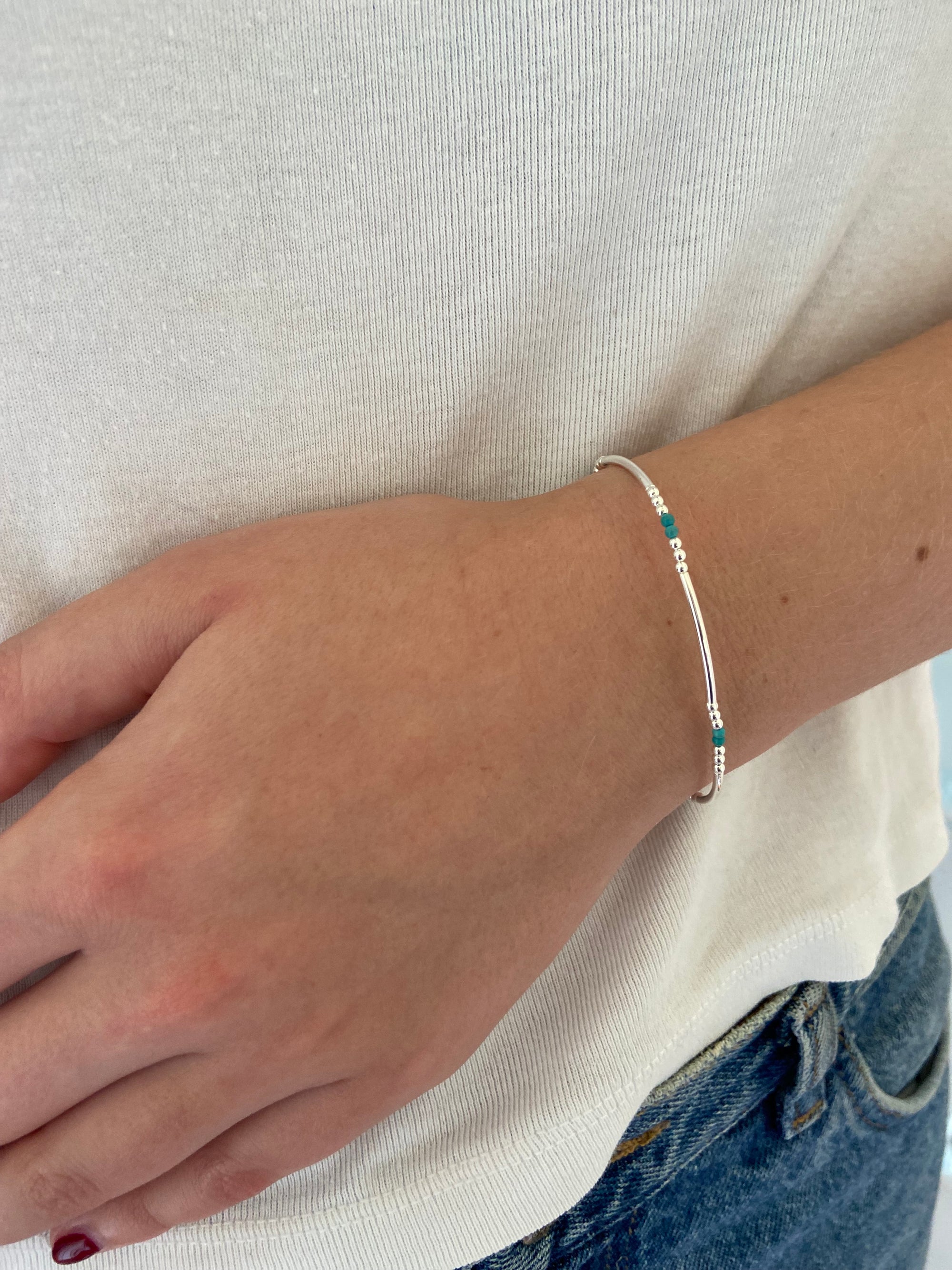 TURQUOISE TUBE BRACELET