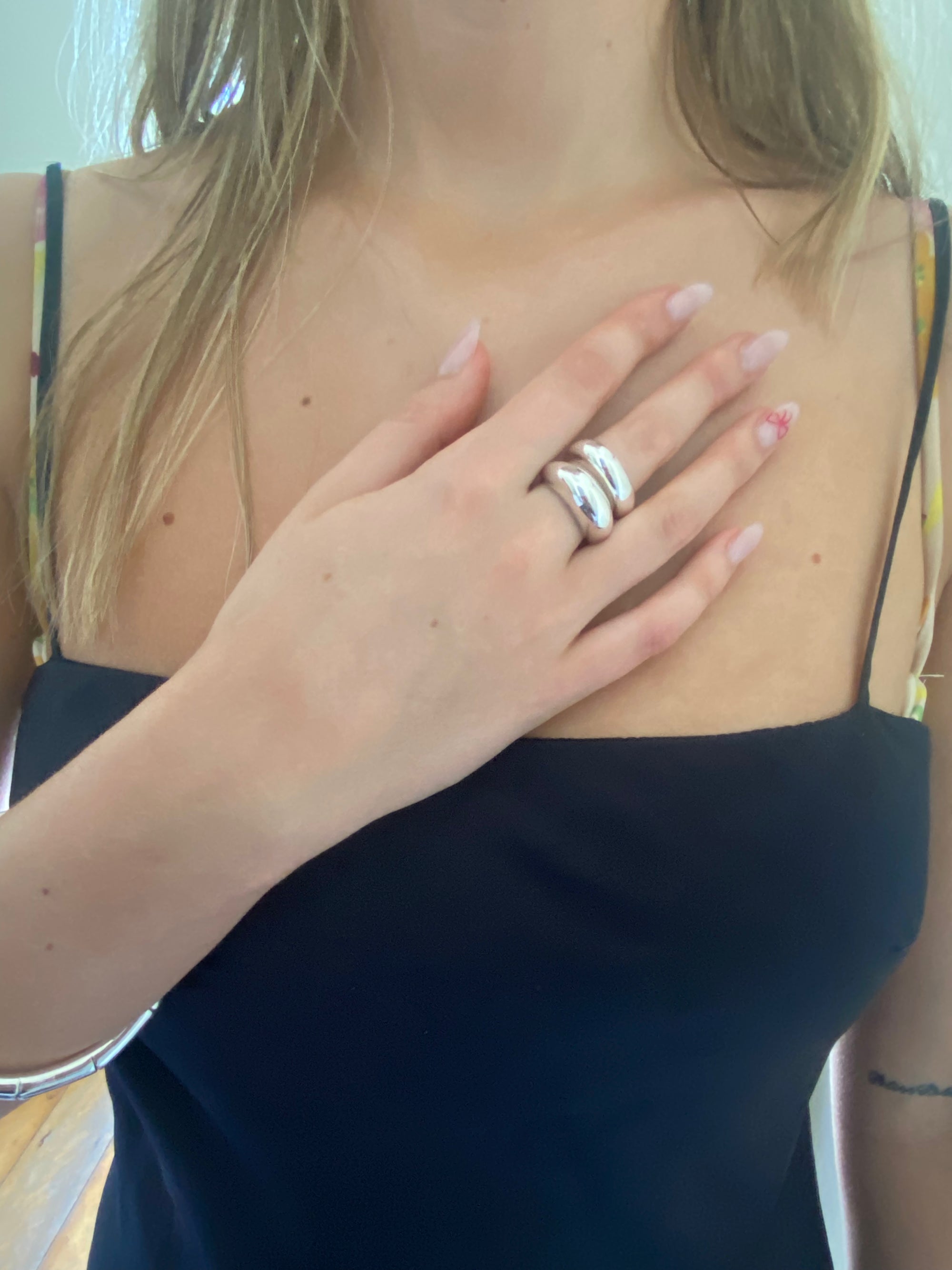CHUNKY DOUBLE BAND RING