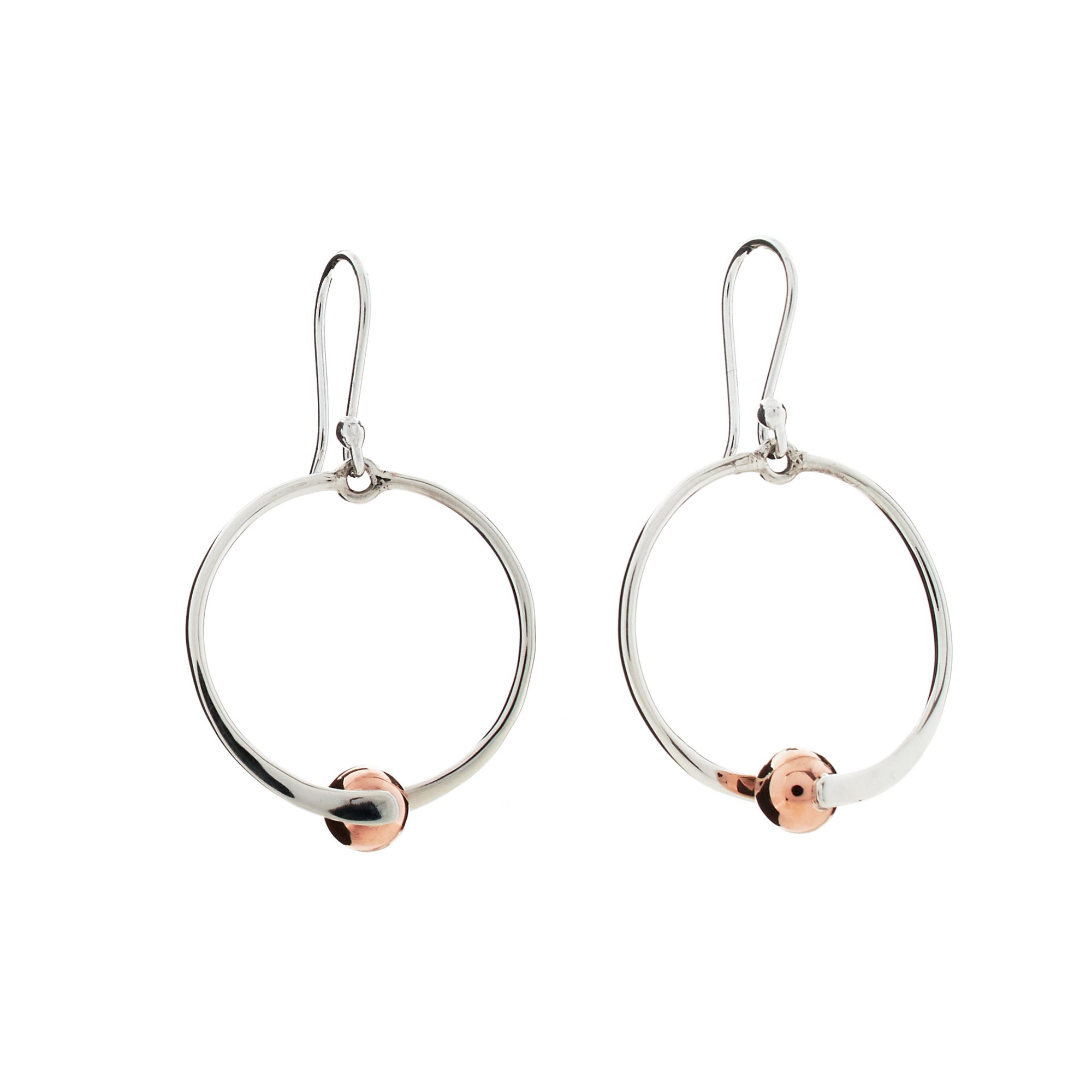 COPPER BALL EARRINGS