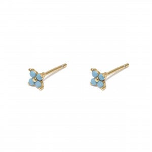 ASTER TURQUOISE STUDS
