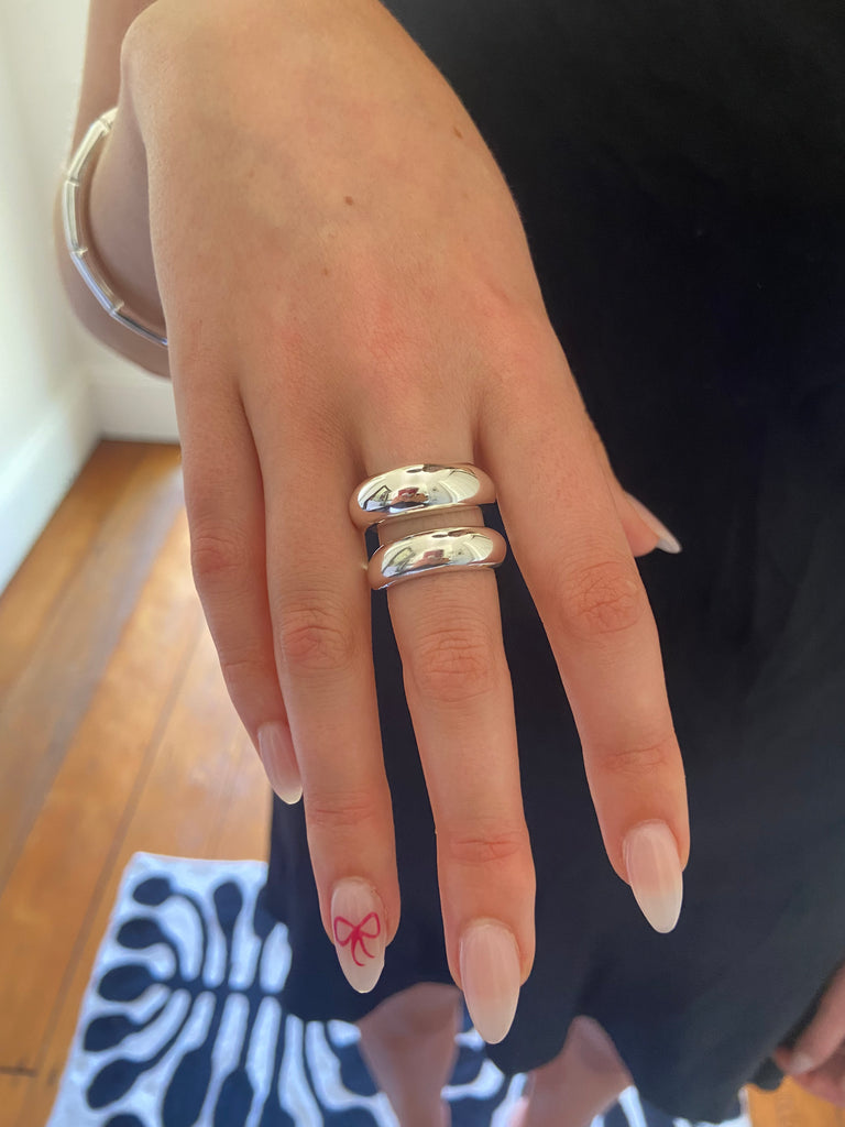 CHUNKY DOUBLE BAND RING