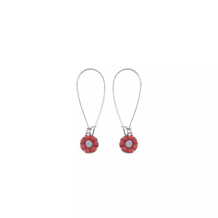RED ROSES, ROBY EARRINGS