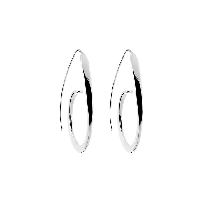 ROUNDED HOOP EARRINGS